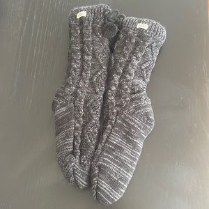 Ugg Pom Pom Fleece Lined Crew Socks